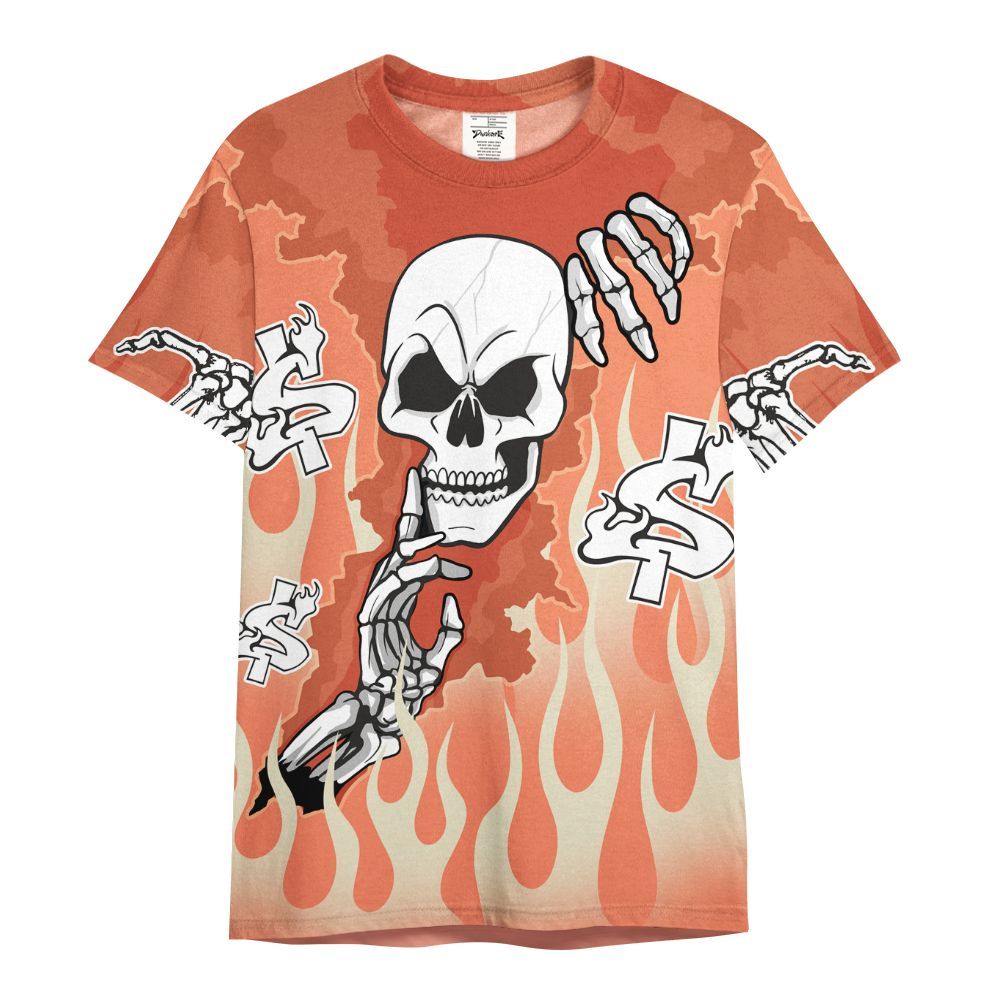 Shirt To Match DJ Khaled Crimson Bliss 5s - Ones Move In Silence Graphic Trapped All Over Print