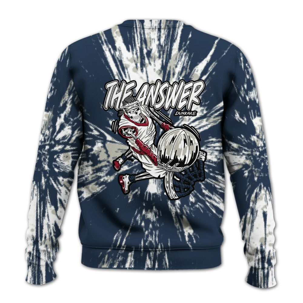 Sweatshirt To Match Navy Blue 2024 6s - The Answer Skeleton Luxury All Over Print