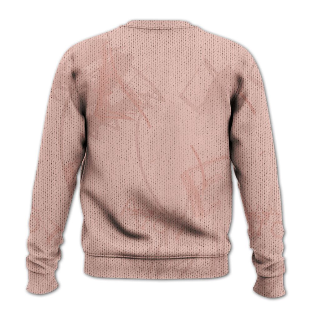 Knitted Sweater To Match Dunk Low Pink Velvet - Seeya Skeleton Messyz