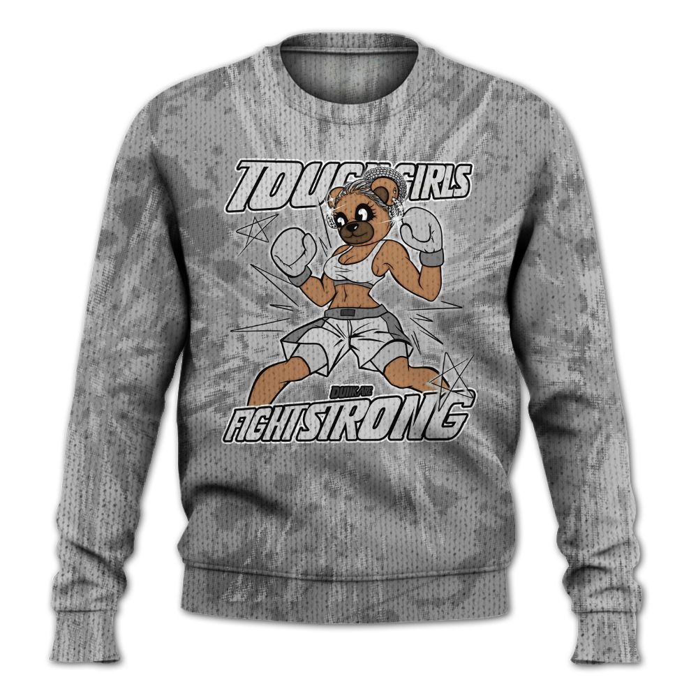 Knitted Sweater To Match Black Wolf Grey 12s - Gritty Girls Bear Luxury