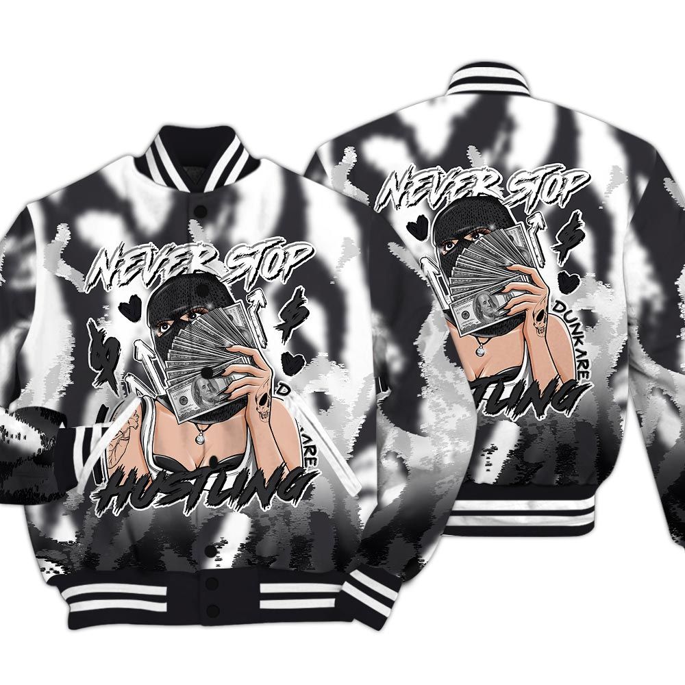Varsity Jacket To Match White Thunder 4s - Hustling Unique Burn Varsity Jacket Unisex