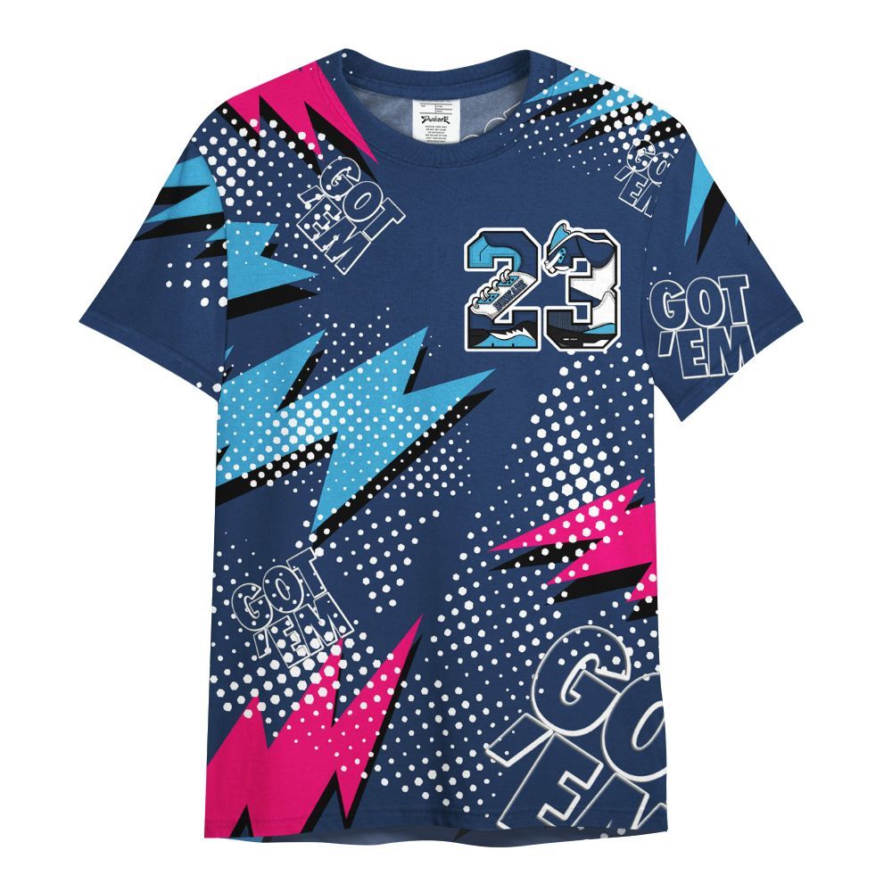 Shirt To Match Air Max 180 University Blue - Custom Name Number 23 5s All Over Print