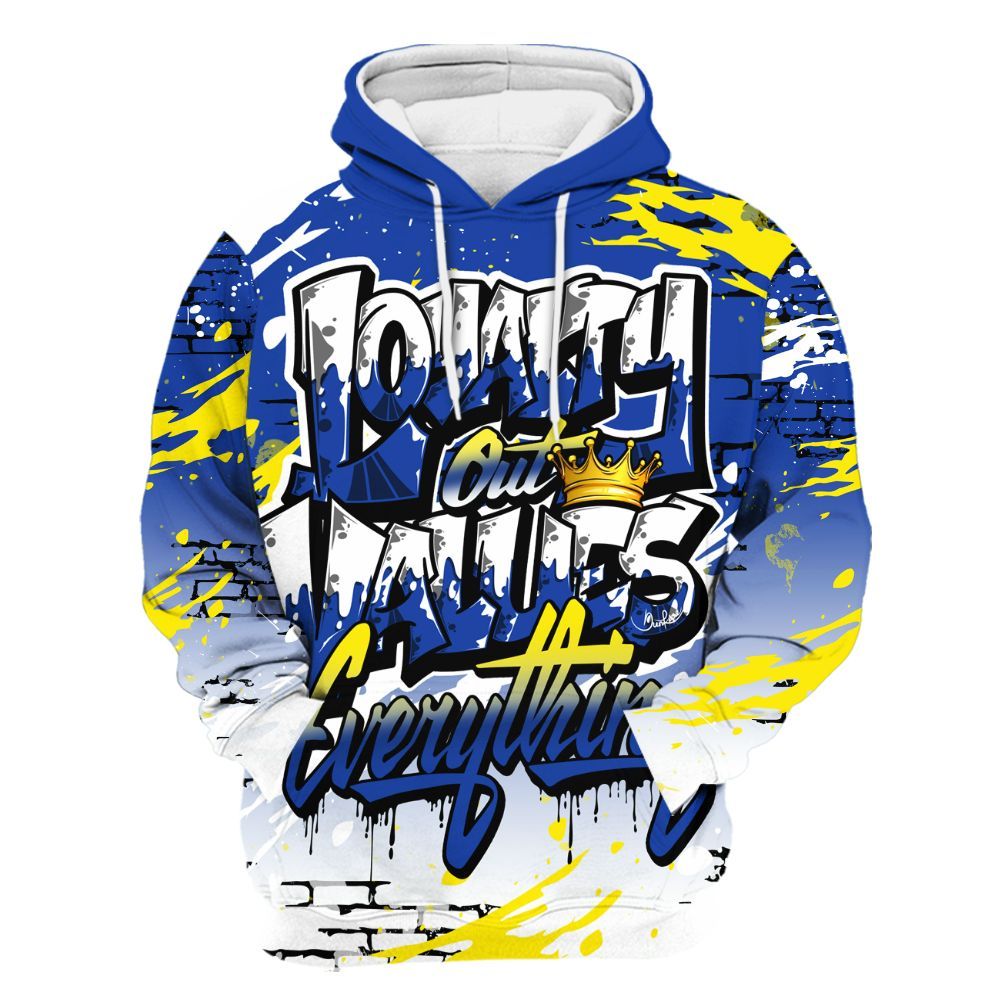 Hoodie To Match Laney 14s - Values Of Loyalty Drip All Over Print