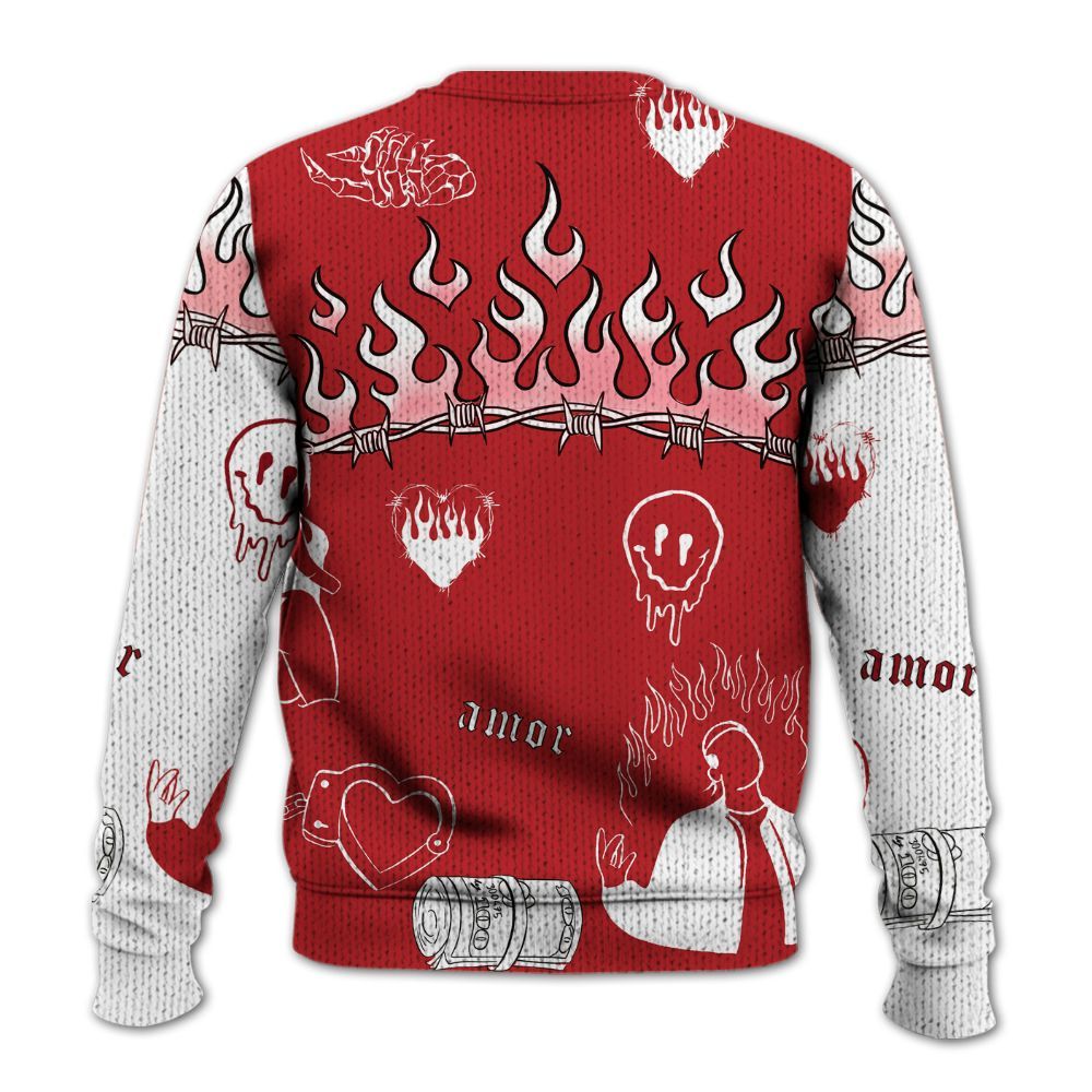 Knitted Sweater To Match Retro Cherry 12s - Snake Trust No One