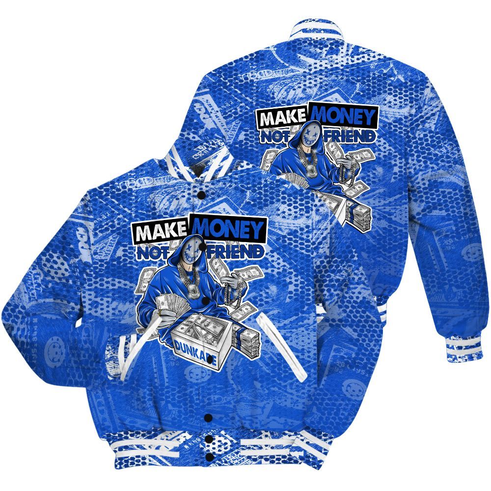 Varsity Jacket To Match Air Foamposite One Royal Shirt - Make Moneys Unique All Over Print