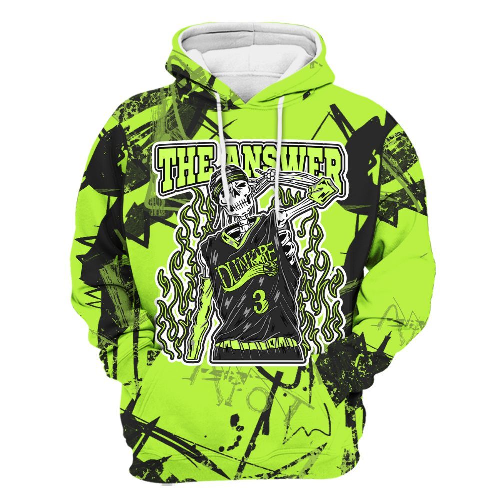 Hoodie To Match Air Force 1 Low Dance Volt - Allen Answer Skeleton Messyz All Over Print