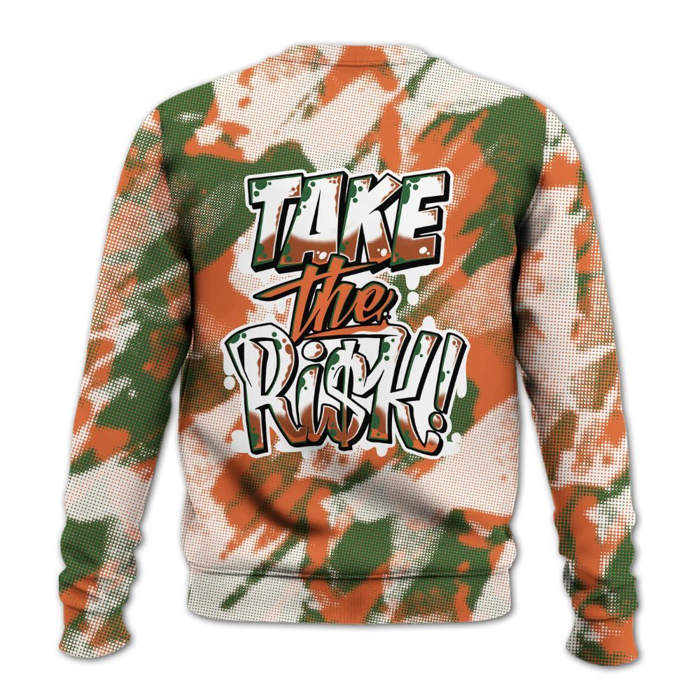 Sweatshirt To Match Low Miami 5s - Take Risks Abstract All Over Print