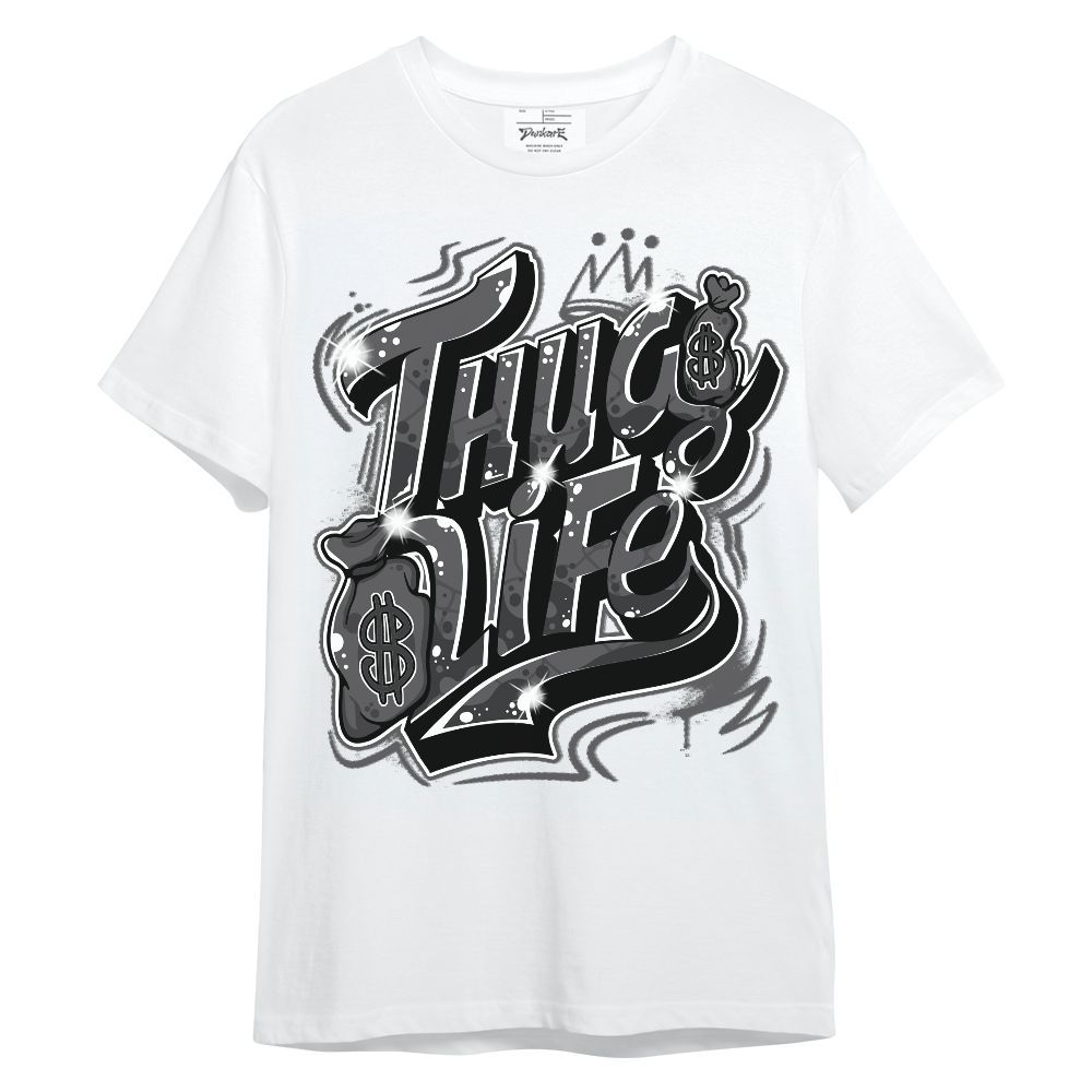 Shirt To Match White Thunder 4s - Free Thug Living Graphic Unisex Shirt