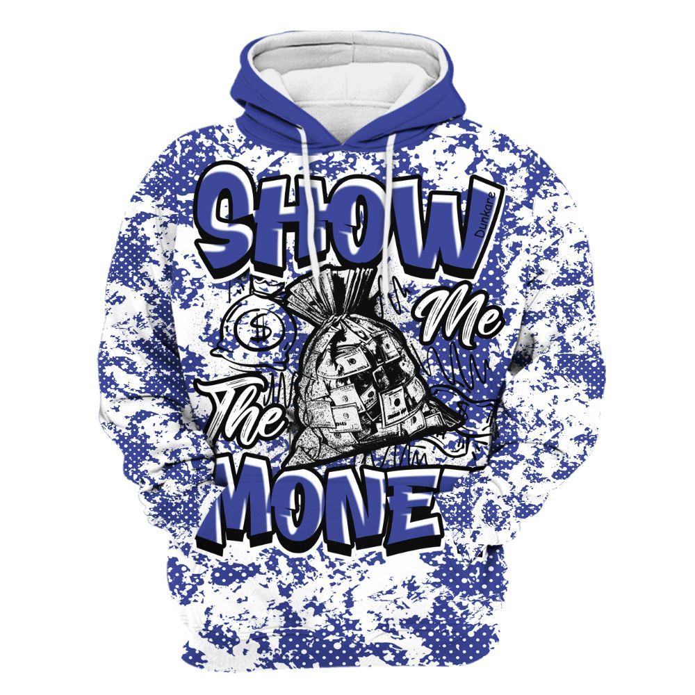 Hoodie To Match Shox TL Royal - Show Me The Money Retro All Over Print
