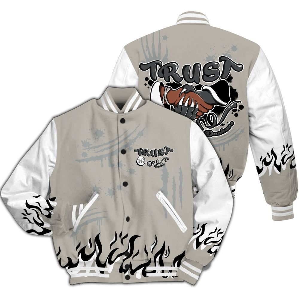 Varsity Jacket To Match Dunk Low Appears Oreo - Graphic Trust No One All Over Print