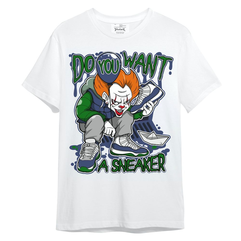 Shirt To Match Midnight Navy 13s - Clown Scary Sneakers Halloween Graphic Unisex Shirt