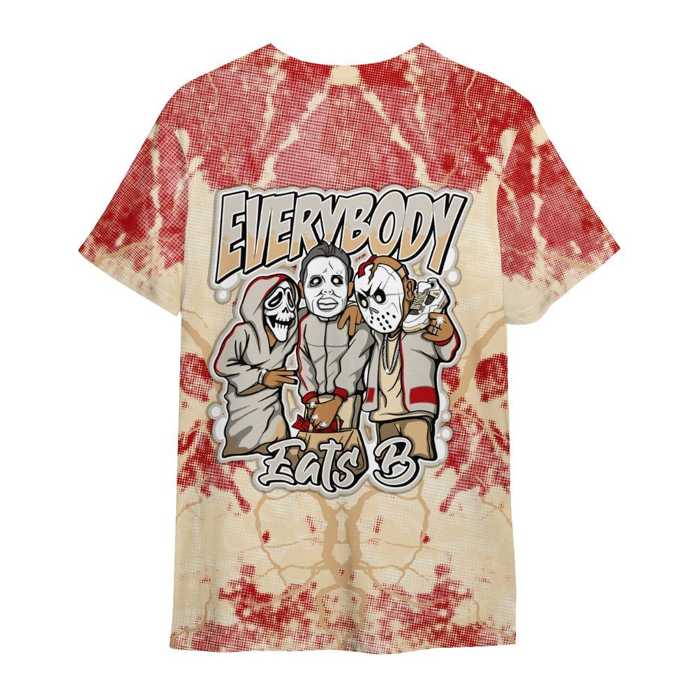 Shirt To Match Dunk Low Strawberry Waffle - Everybody Eatin B Graphic Halloween All Over Print