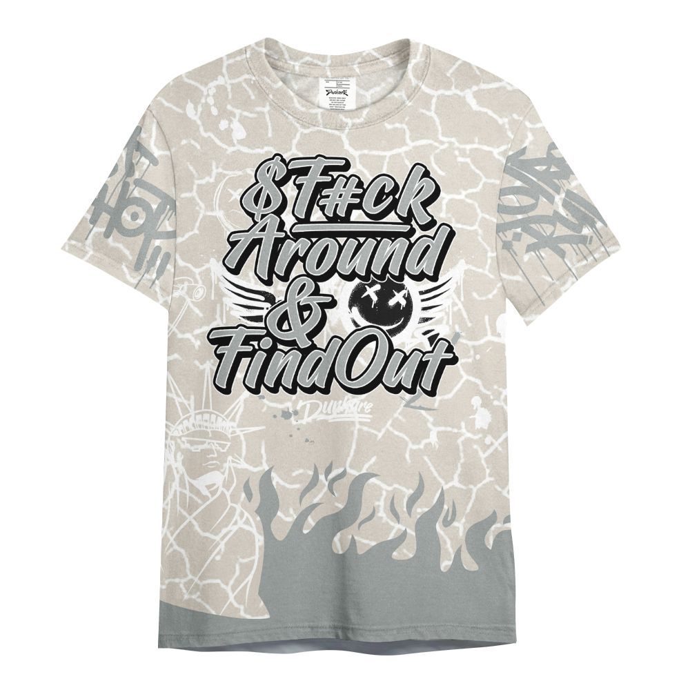 Shirt To Match Retro Pure Money 3s - Graphic Fck Around Find Out All Over Print