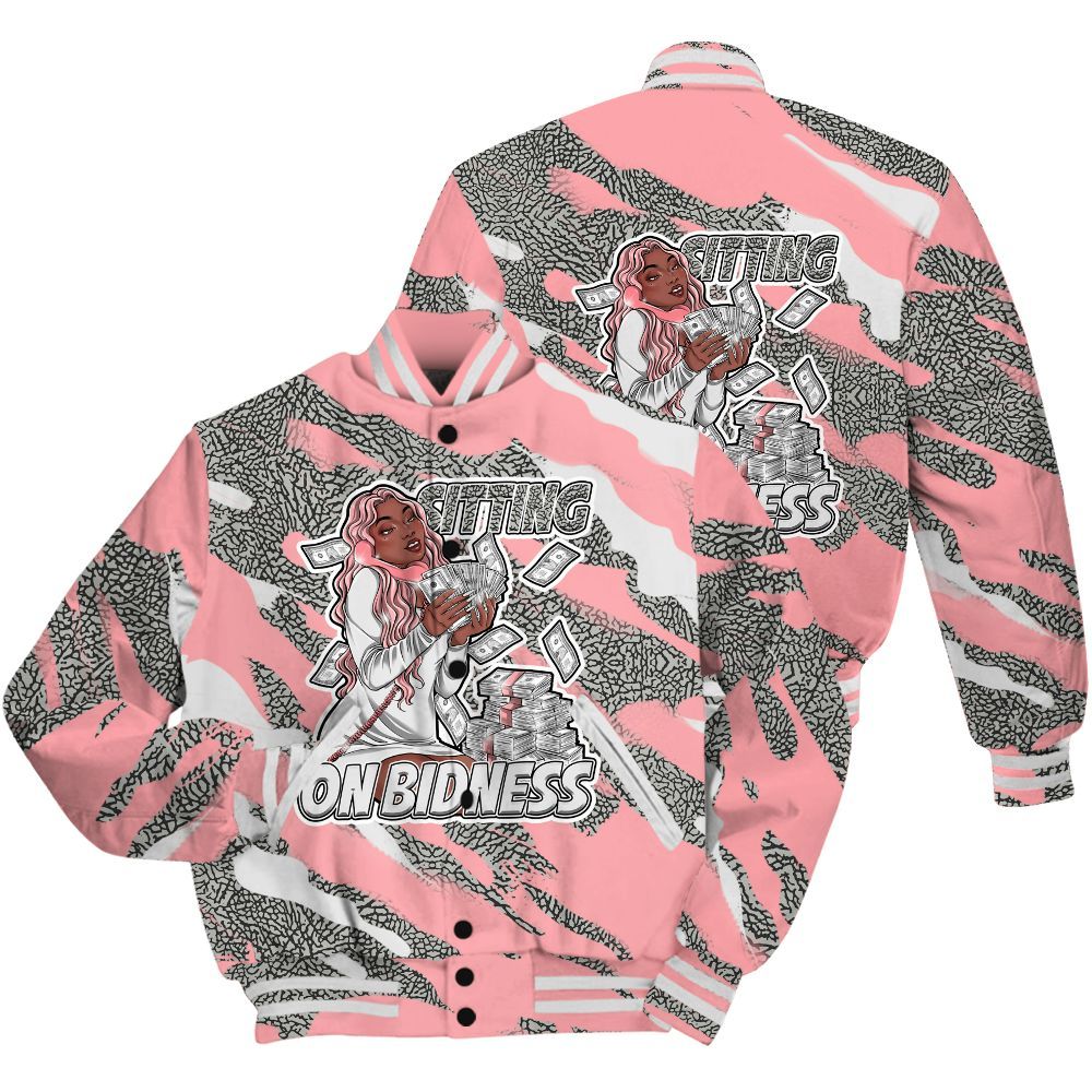 Varsity Jacket To Match Retro Wings 3s Shirt - Bidness Colored All Over Print