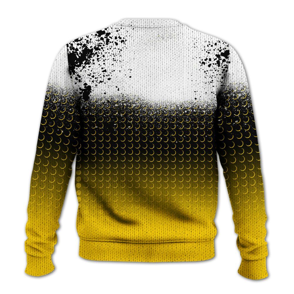 Knitted Sweater To Match Corteiz Air Max 95 Tour Yellow - Halftone Time Is Money