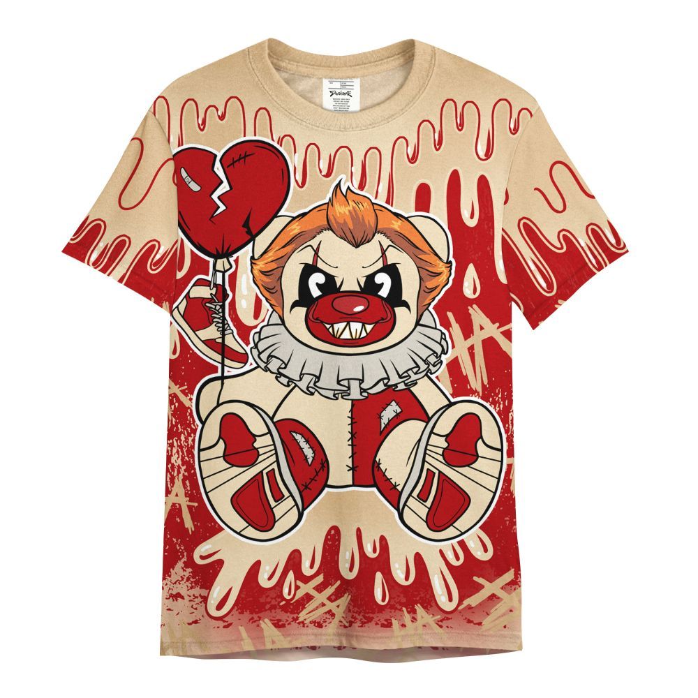 Shirt To Match Dunk Low Strawberry Waffle - Shoe Game Bear Drip All Over Print