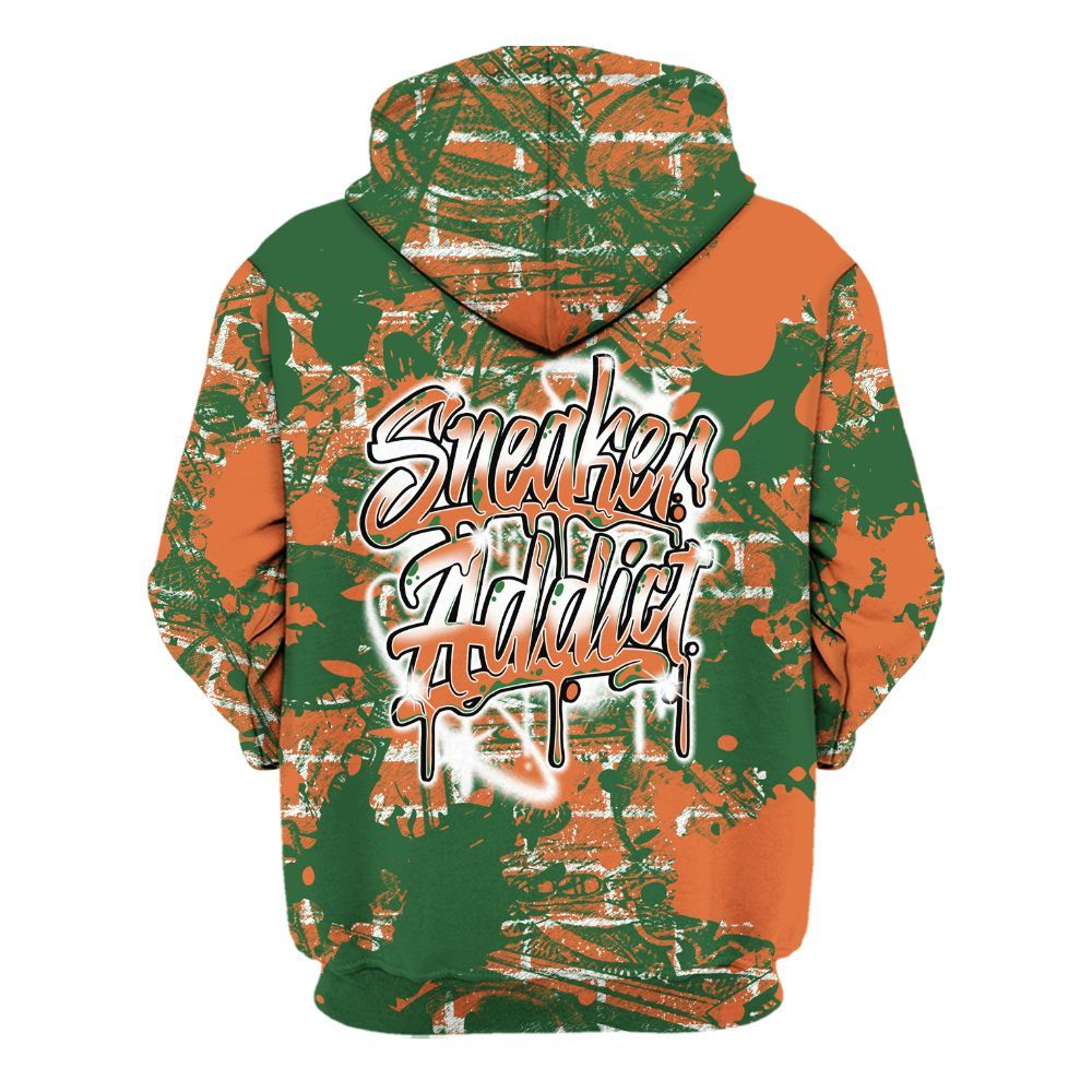 Hoodie To Match Low Miami 5s - Addiction Sneakers Graphic Street Art All Over Print