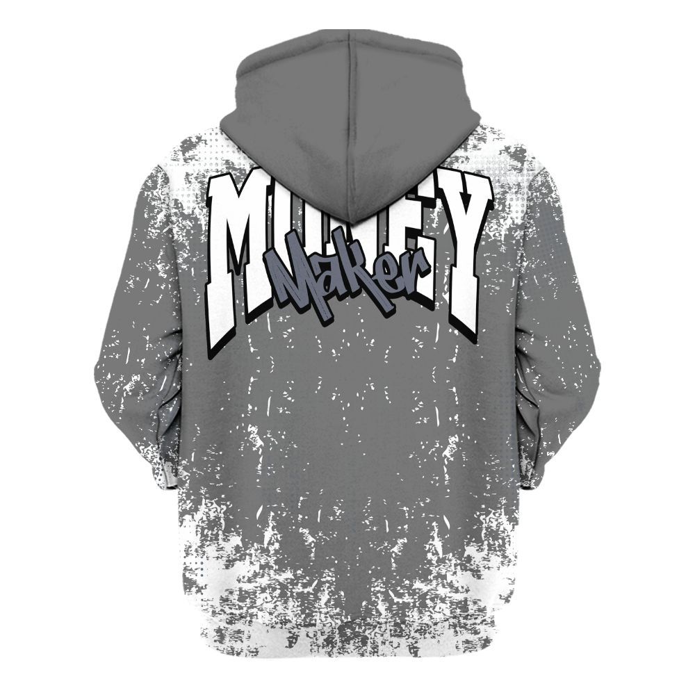 Hoodie To Match Cool Grey 6s - Move In Silence Money Street Retro All Over Print