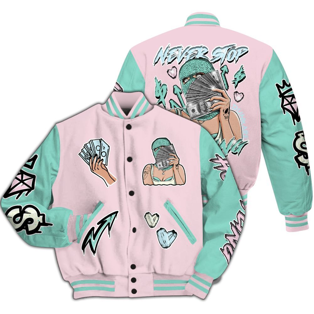 Varsity Jacket To Match Retro Easter 5s - Hustling Unique All Over Print