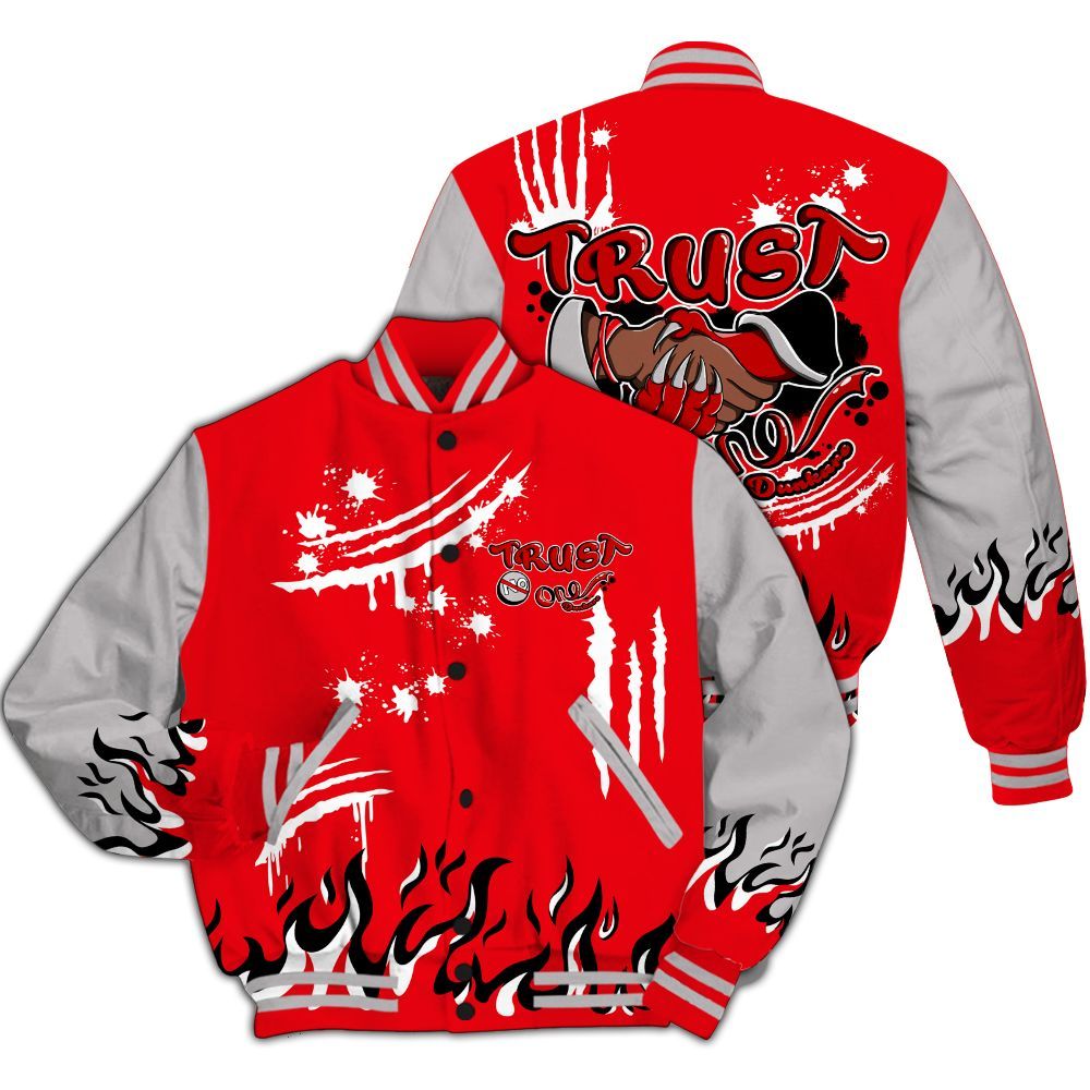 Varsity Jacket To Match Air Max 1 Low Poly - Graphic Trust No One All Over Print