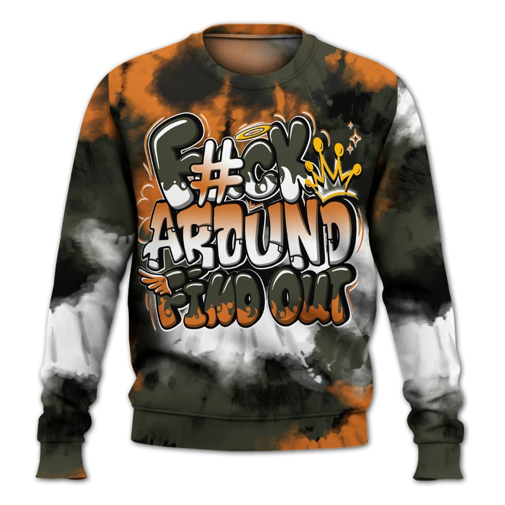 Sweatshirt To Match Retro Undefeated 4s - FK Around Find Out All Over Print