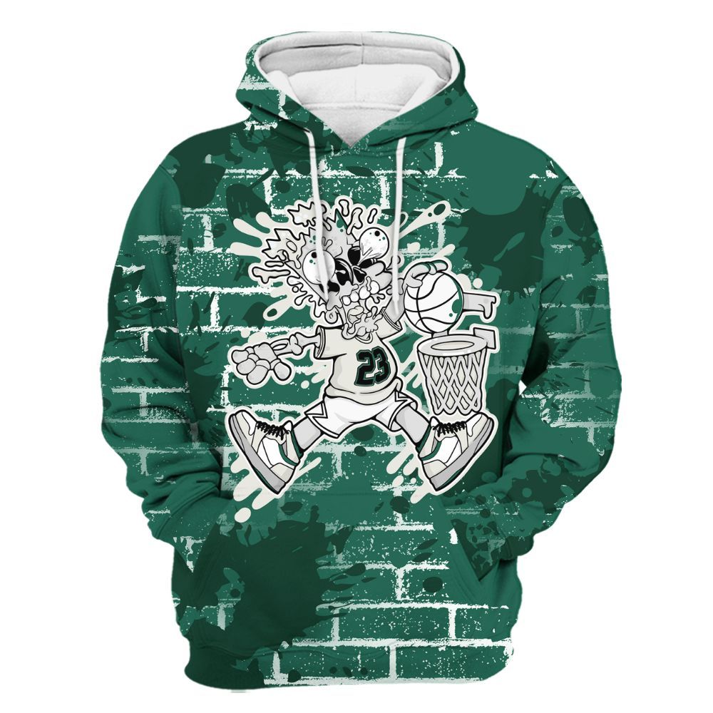 Hoodie To Match Oxidized Green 4s - 85's Dunks Graphic Halloween All Over Print