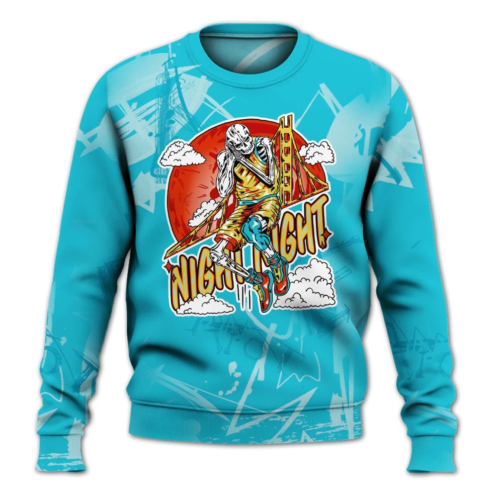 Sweatshirt To Match Dunk Low KD 17 N7 - Seeya Skeleton Messyz All Over Print