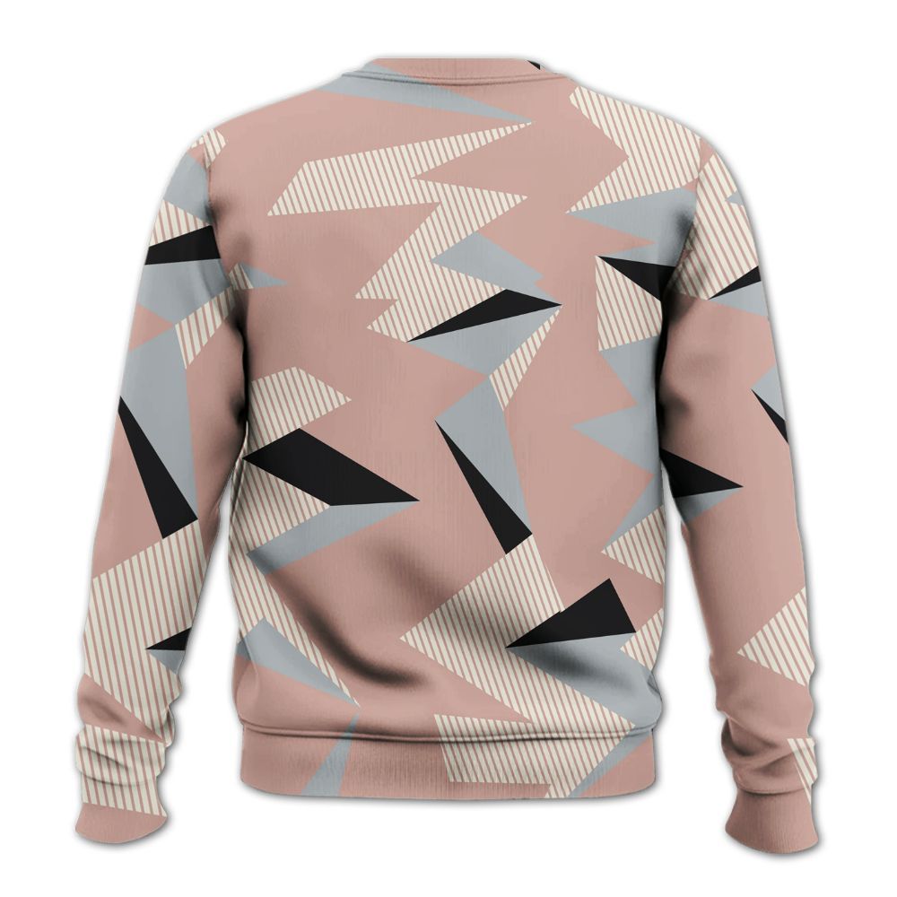 Sweatshirt To Match Air Force Low 1 Arctic Orange - Geometric Camouflage Pattern All Over Print