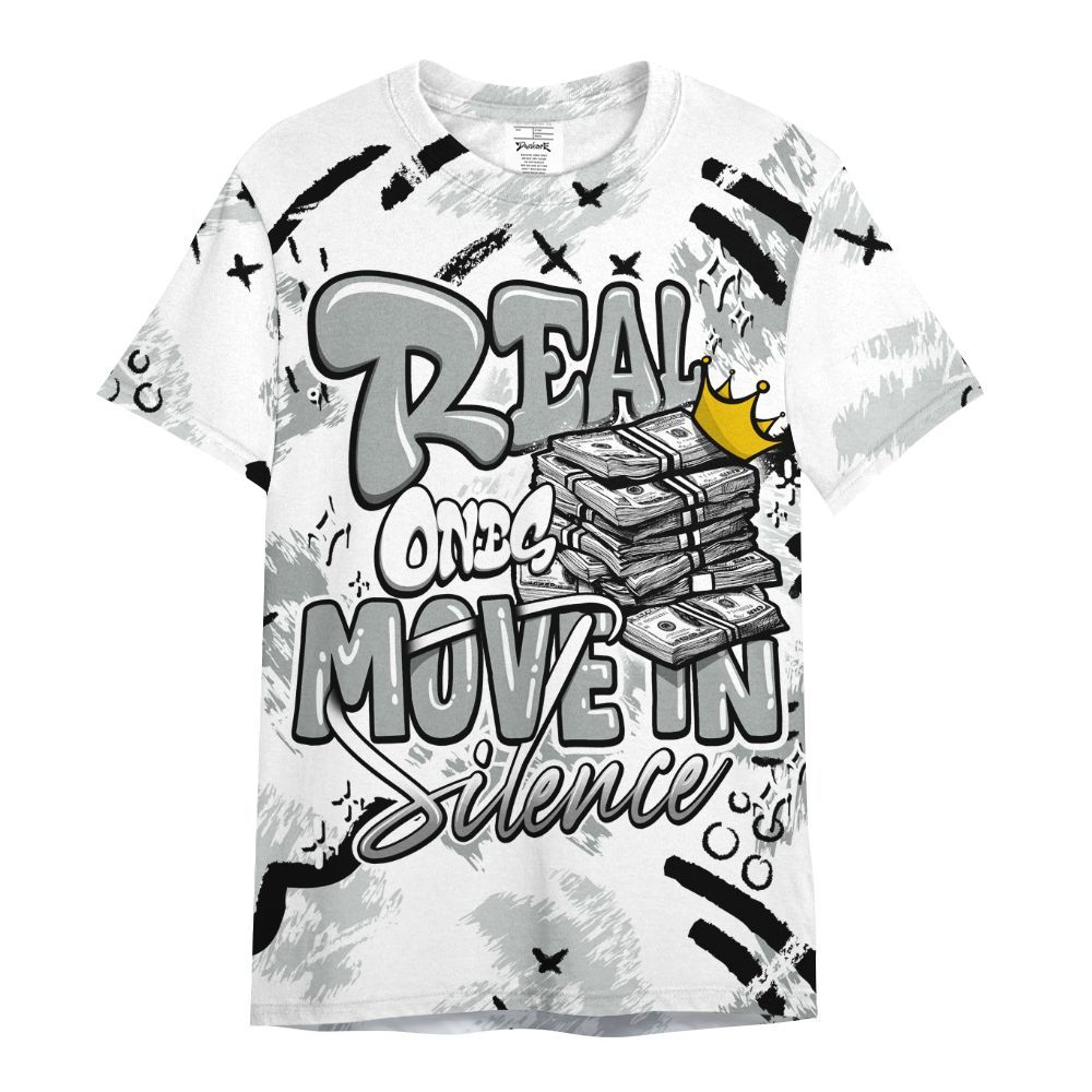Shirt To Match Dunk Low White Light Smoke Grey - Real Ones Move In Streetwear All Over Print