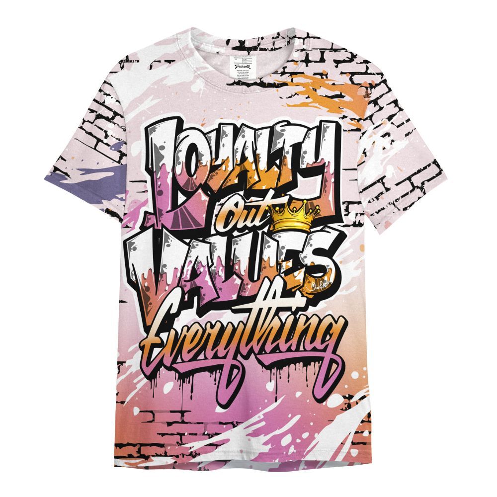 Shirt To Match Book Sunrise 1s - Values Of Loyalty Drip All Over Print