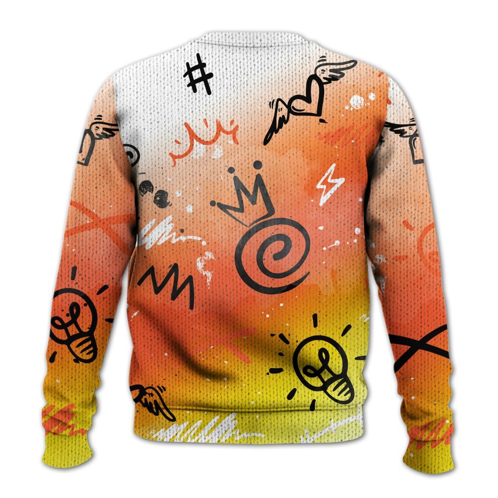Knitted Sweater To Match Dunk High Candy Corn - Drip Been Di2ferent
