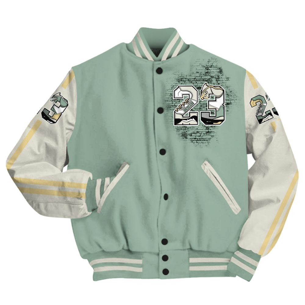 Varsity Jacket To Match Joins Year Of The Snake 5s - Custom Name Number 23 5s All Over Print