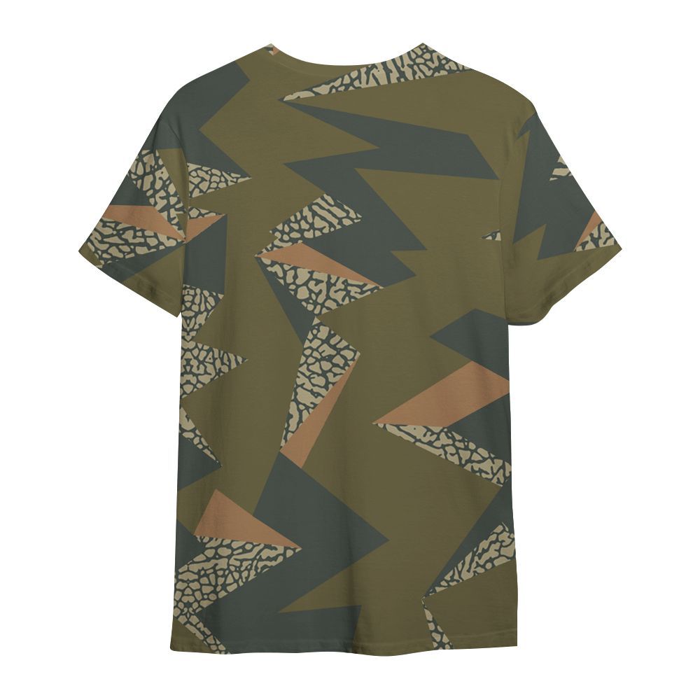 Shirt To Match Retro Family Affair 3s - Geometric Camouflage Pattern All Over Print