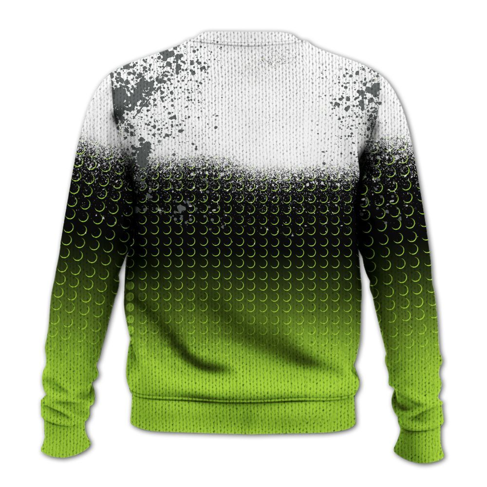 Knitted Sweater To Match Air Max 95 Neon - Halftone Time Is Money