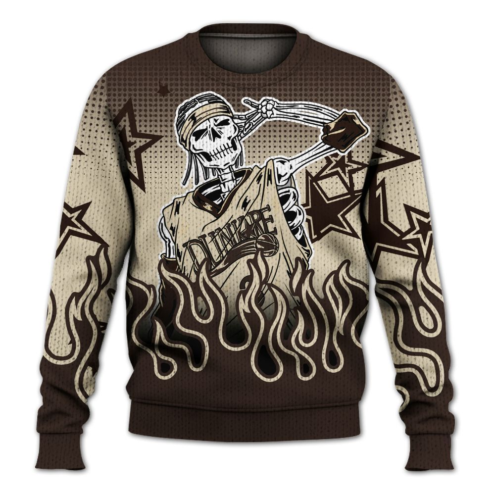 Knitted Sweater To Match 2025 Retro Earth 5s - Allen Answer Unique Fire Custom Name