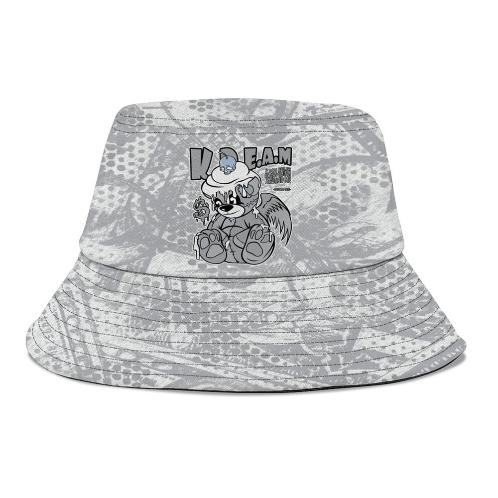 Bucket Hat To Match Low OG Wolf Grey 1s - Loot Bear Graphic