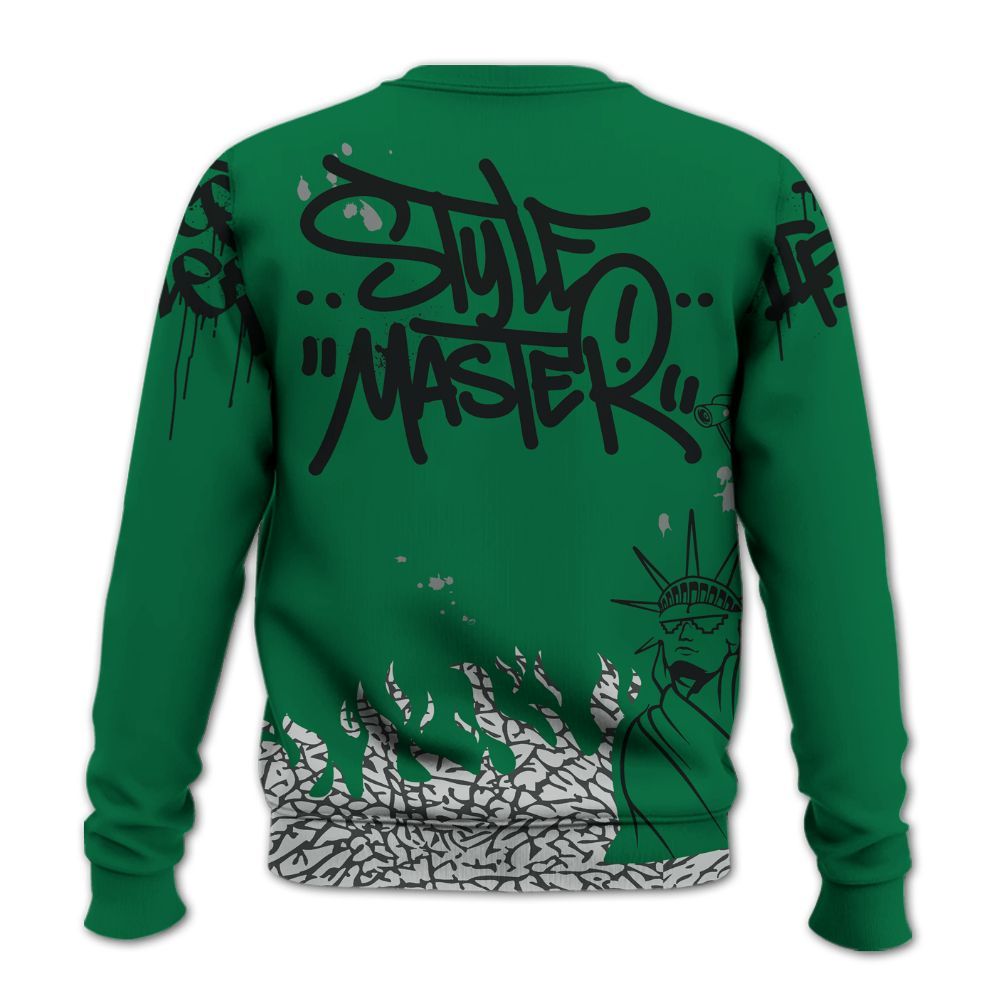 Sweatshirt To Match Pine Green 3s - Graphic Fck Around Find Out All Over Print