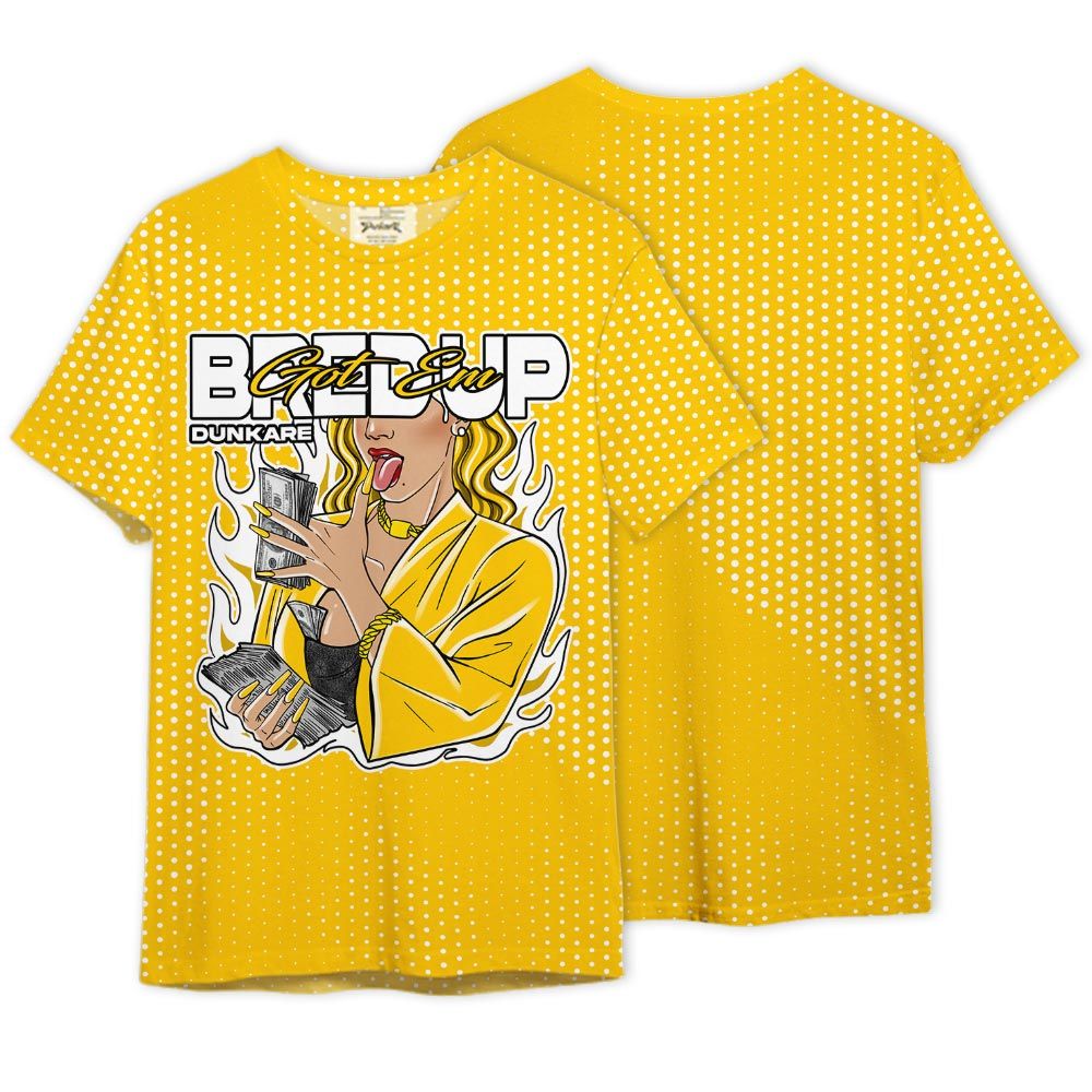 Shirt To Match Vivid Sulfur 4s - Bred'up Unique Graphic Graphic Shirt Unisex