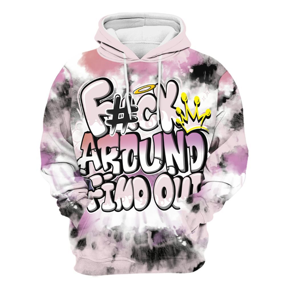 Hoodie To Match Book Sunrise 1s - Tie Dye FK Around Find Out All Over Print