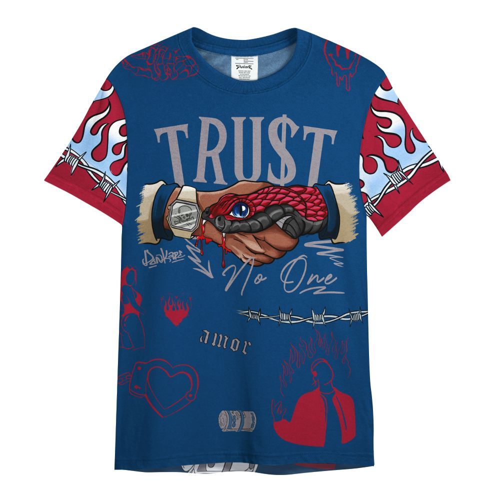 Shirt To Match Rare Air 4s - Snake Trust No One All Over Print