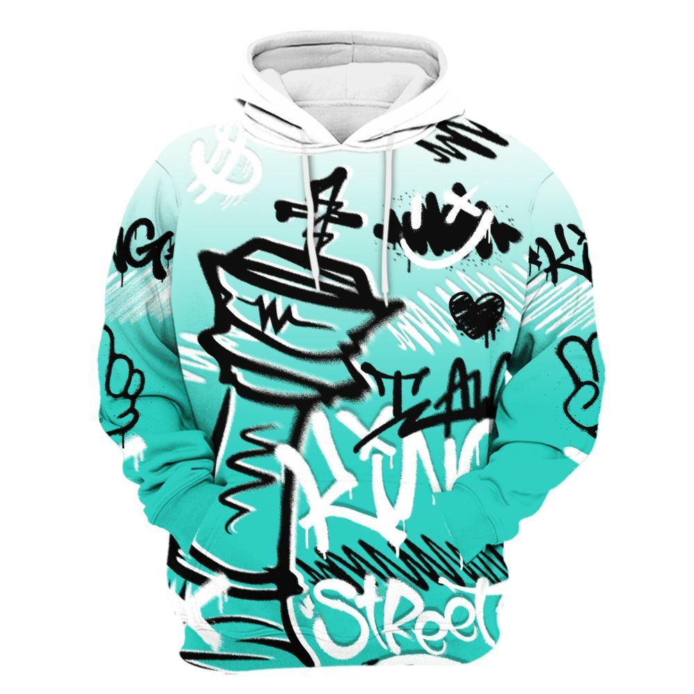 Hoodie To Match Dunk Low Clear Jade - Street King Chess Streetwear All Over Print