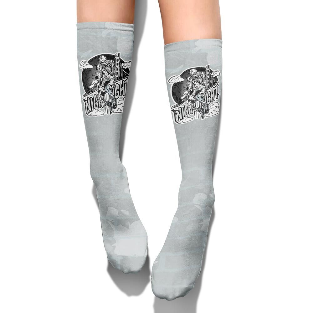 Sock To Match Black Wolf Grey 12s - Seeya Skeleton Brick