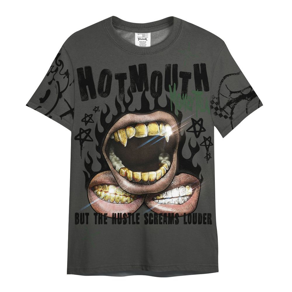 Shirt To Match Dunk Low Skateboards Black - Mouth Burning Street Style All Over Print