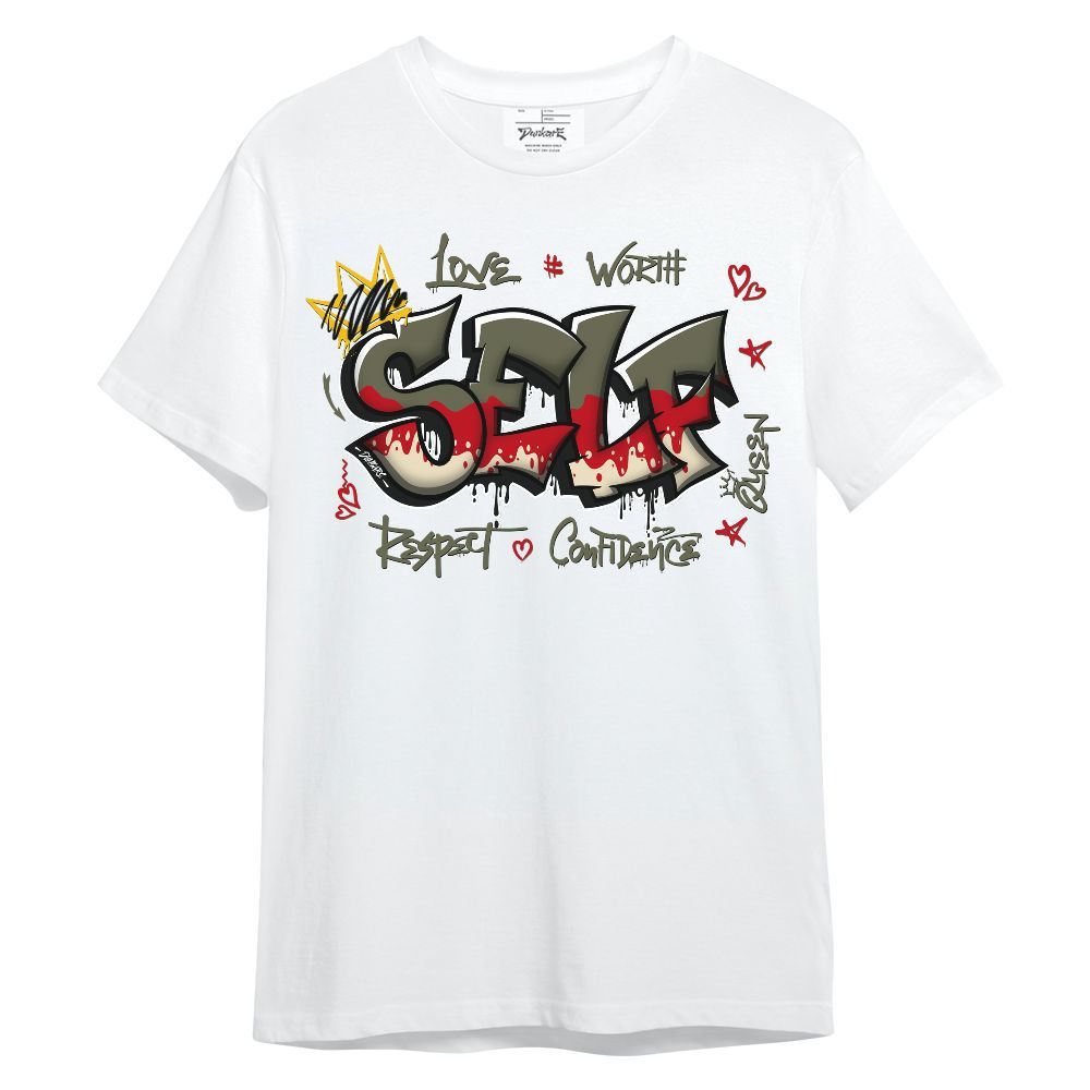 Shirt To Match Low OG Medium Olive 1s - Love Queen Self Unisex Shirt