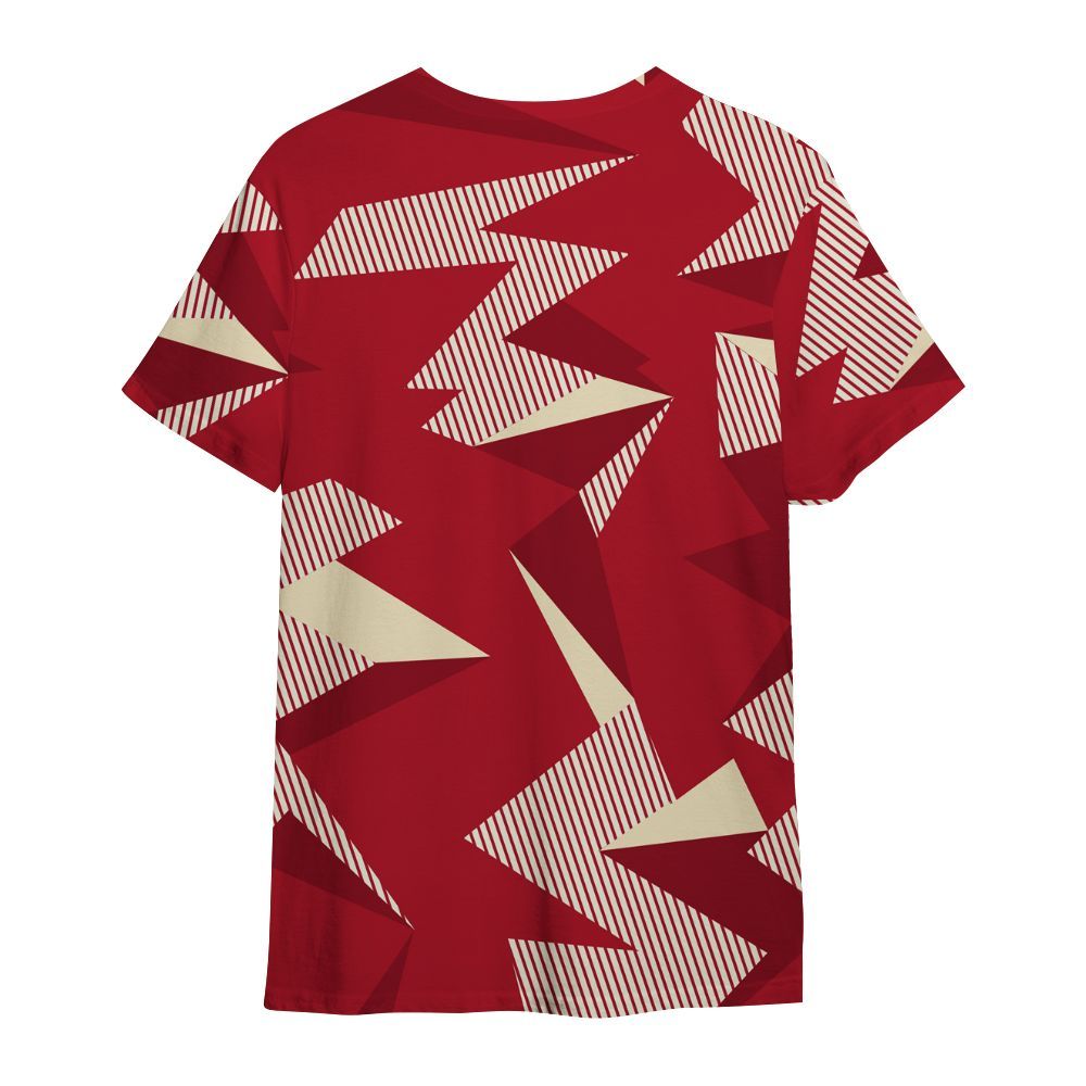 Shirt To Match 2025 High OG Cinnabar 1s - Geometric Camouflage Pattern All Over Print