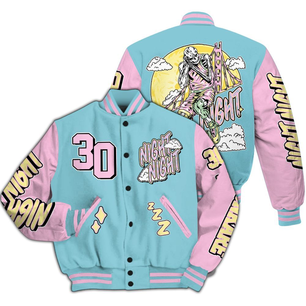 Varsity Jacket To Match SB Dunk Low Visty - Seeya Skeleton All Over Print