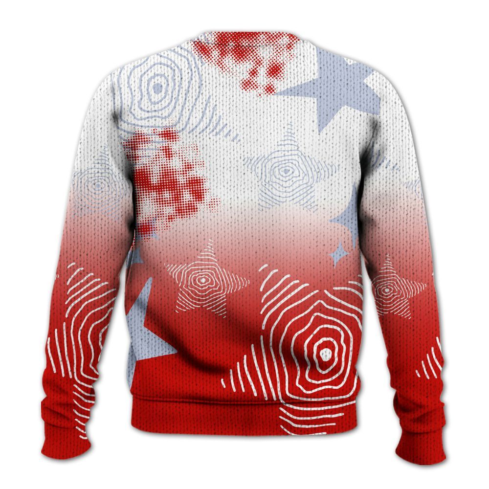 Knitted Sweater To Match Fire Red 6s - Sneakerz Girlz Unique Starz