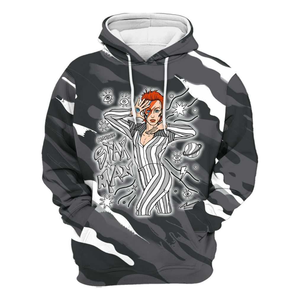Hoodie To Match White Thunder 4s - Starmans Graphics Colored All Over Print