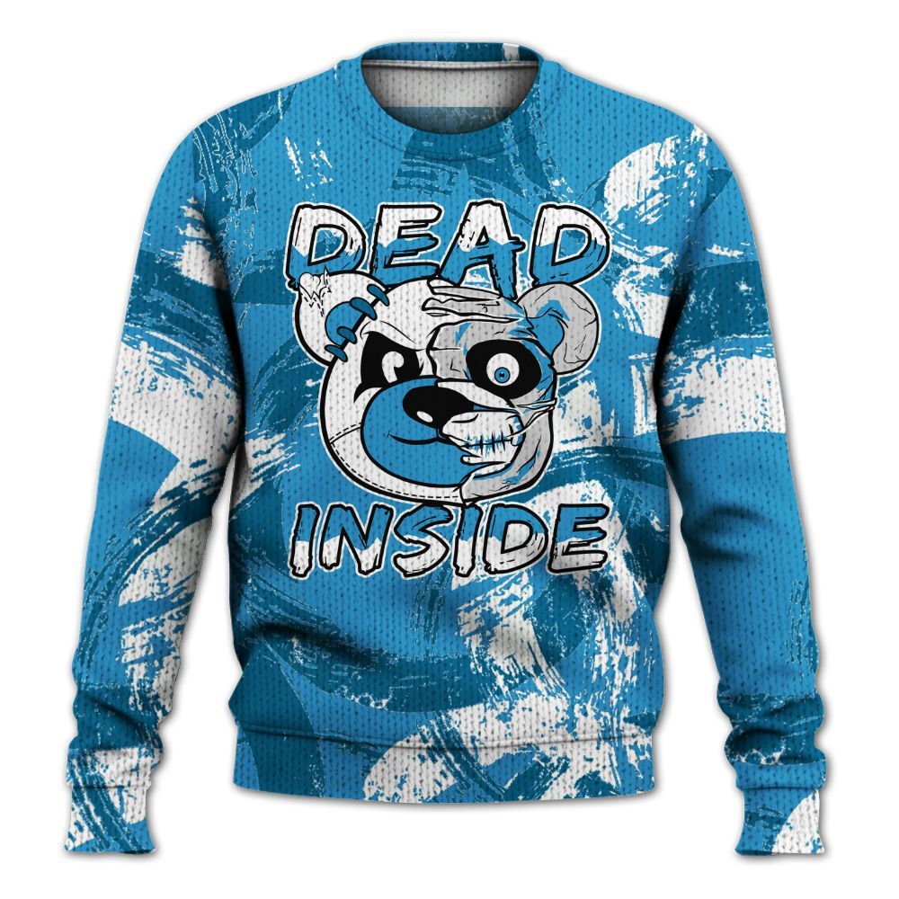 Knitted Sweater To Match Powder Blue 9s - Lifeless Bear Circle Slpash