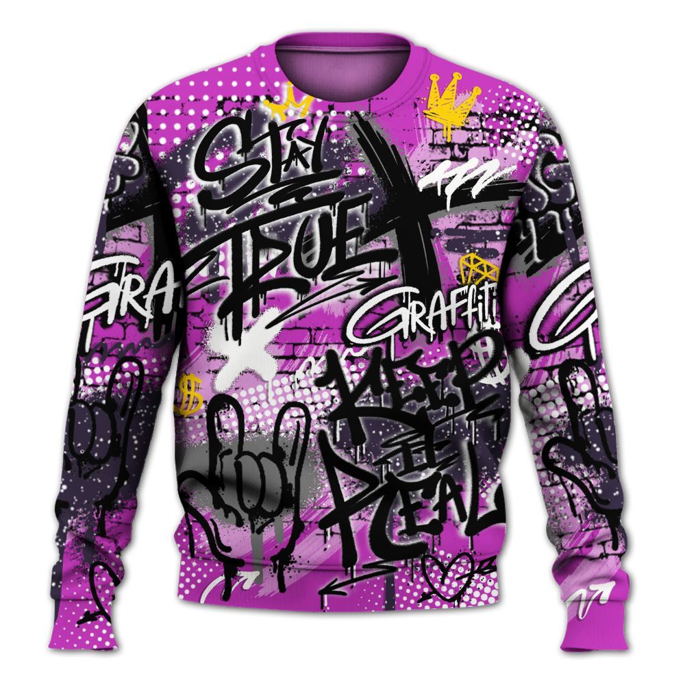 Sweatshirt To Match Ja 2 Staregazer - True It Real Graffiti Streetwear All Over Print